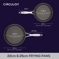 ScratchDefense Multi-Layer Stainless Steel Extreme Non-Stick Induction Frying Twin Set - Small & Medium