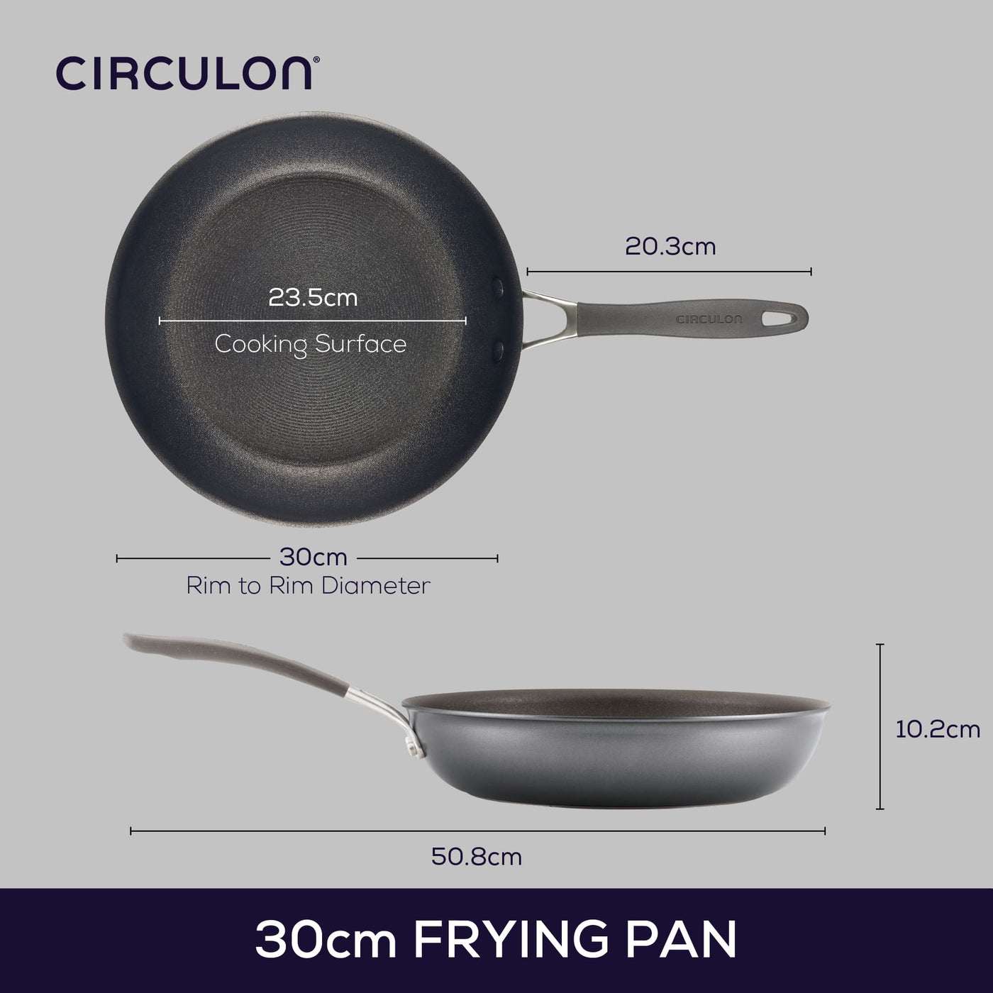 ScratchDefense Extreme Non-Stick Induction 30cm Frying Pan