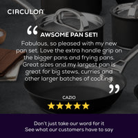 Infinite Non-Stick Induction Skillet, Milk Pan, Saucepan & Lid Set -  6 Pieces