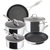 ScratchDefense Multi-Layer Stainless Steel Extreme Non-Stick Frying Pan, Saucepan & Stockpot Pan Set - 5 Pieces