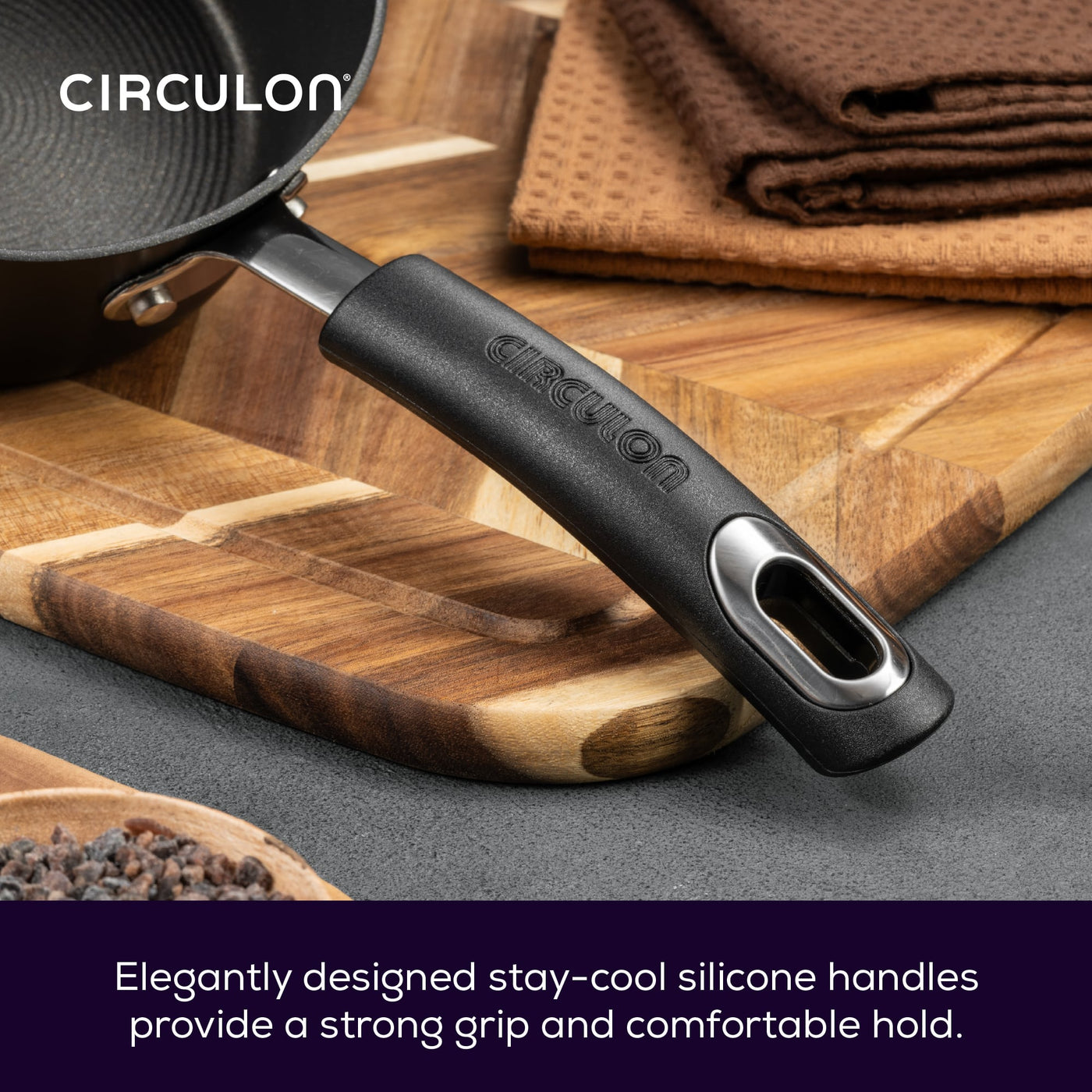 Total Non-Stick Induction Frying Pan, Wok, Saucepan & Steamer Complete Pan Set - 7 Pieces