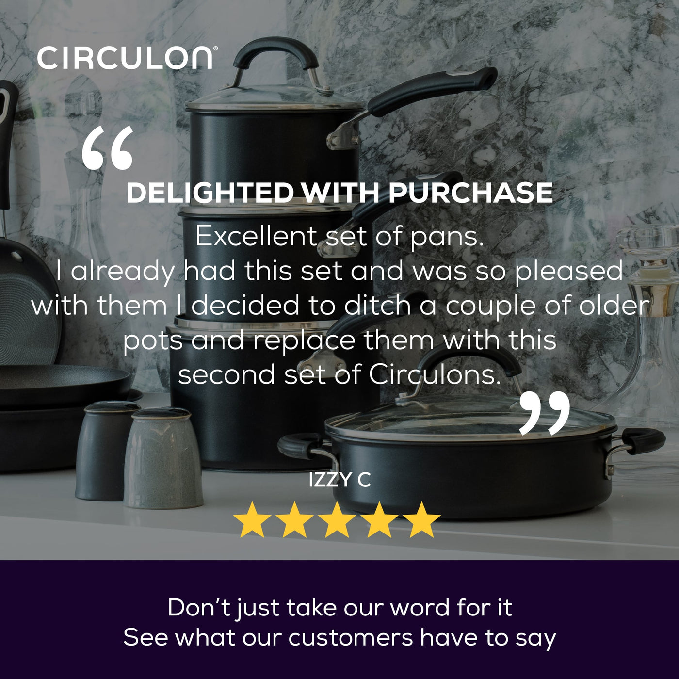 Total Non-Stick Induction Frying Pan, Wok, Saucepan & Steamer Complete Pan Set - 7 Pieces