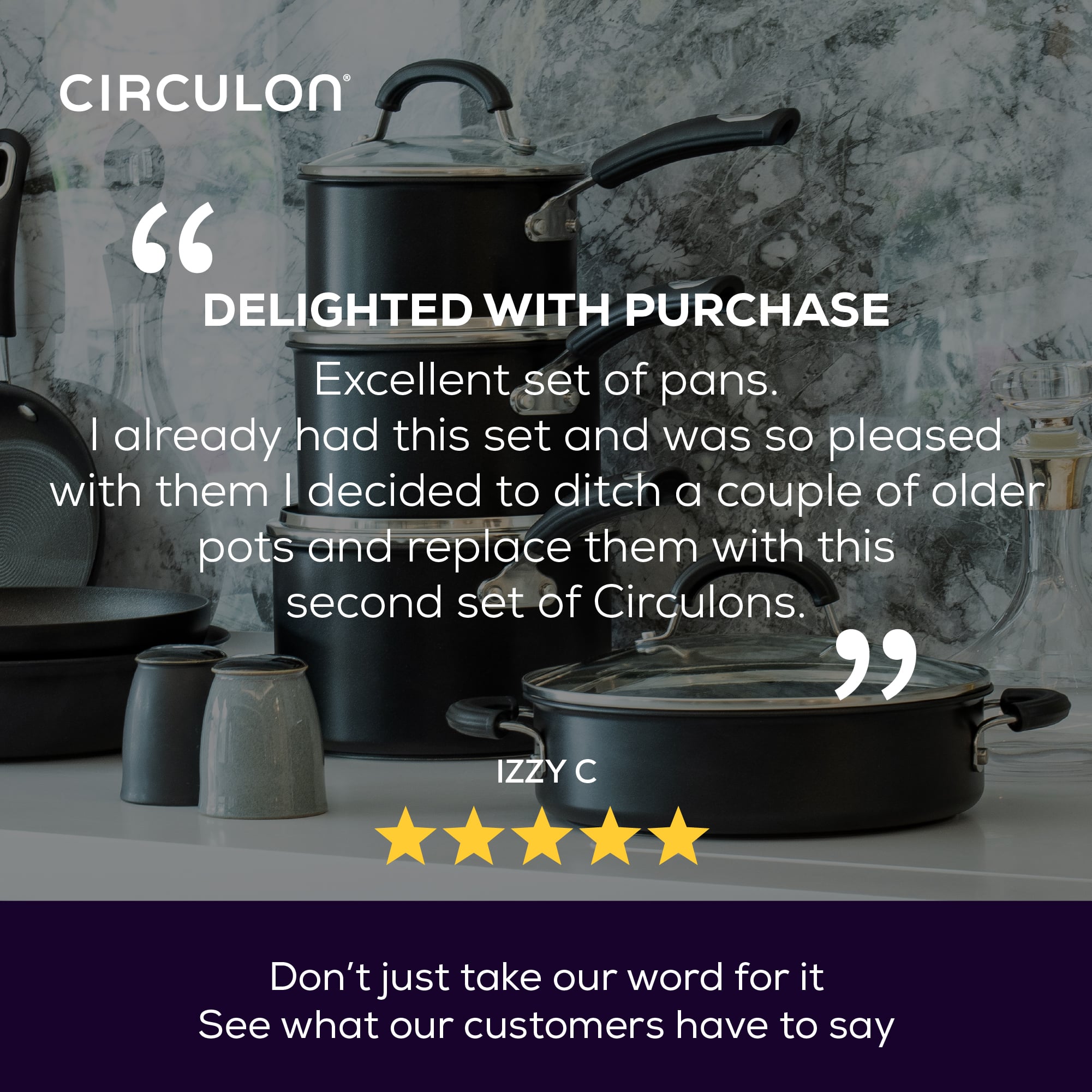 Total Non-Stick Induction Frying Pan, Wok, Saucepan & Steamer Complete Pan Set - 7 Pieces