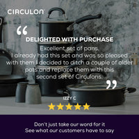 Total Non-Stick Induction Frying Pan, Wok, Saucepan & Steamer Complete Pan Set - 7 Pieces