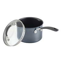 ScratchDefense Extreme Non-Stick Straining Saucepan & Lid - 2 Sizes